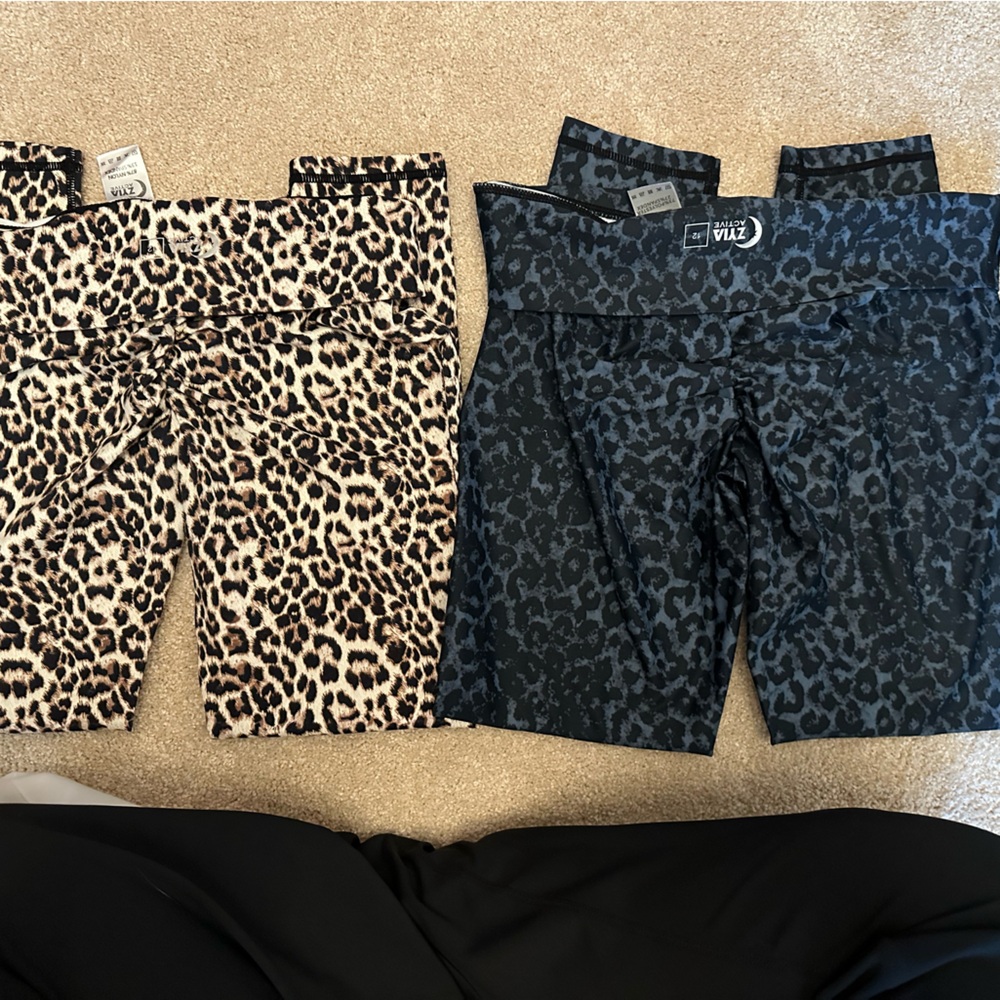 Zyia pair animal print Leggings - Black and Brown size xl